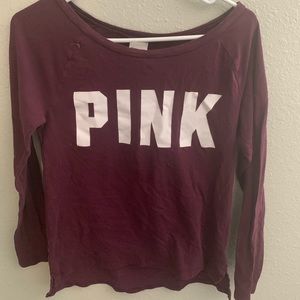 pink long sleeve
